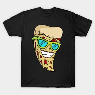 Cool Pizza With Sunglasses design T-Shirt